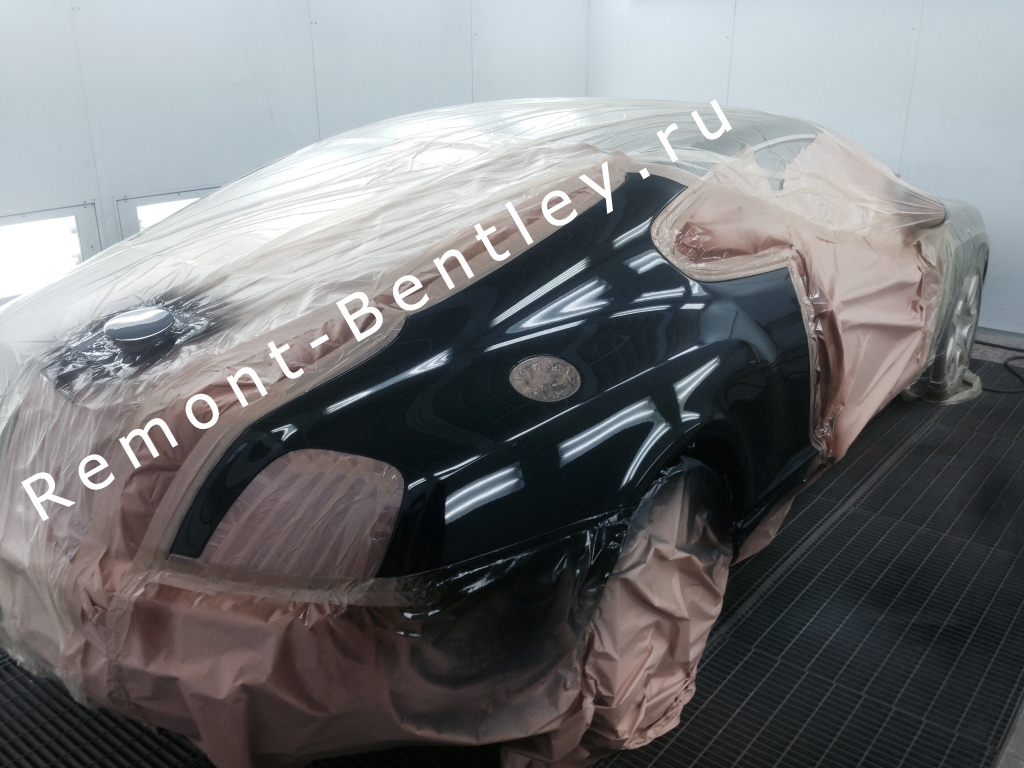 Покраска заднего крыла на Bentley
